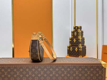 2025年7月10日入荷新作M81098 Nicolas Ghesquire  Croissant  2022  Loop   23 x 13 x 6極品/正規品同様/人気/革/バッグルイヴィトン/CX工場