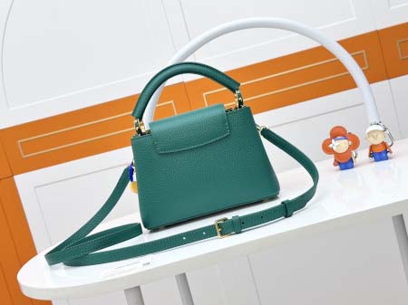 2025年7月10日入荷新作m23766cacines bb flower crown   taurillon monogram Iv:21x14x8cm極品/正規品同様/人気/革/バッグルイヴィトン/CX工場