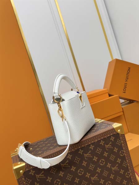 2025年7月10日入荷新作CAPUCINES  M24729  CapucinesTaurillon LV  21 x 13.6x8極品/正規品同様/人気/革/バッグルイヴィトン/CX工場