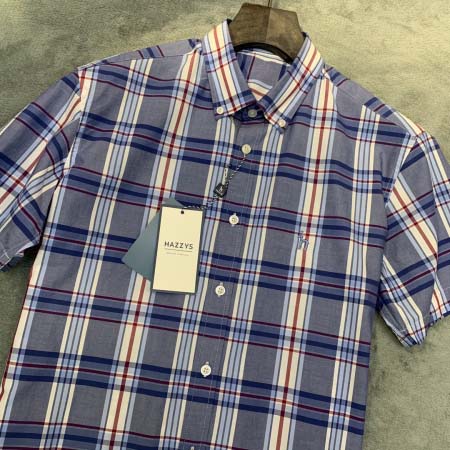 2025年7月16日入荷新作Hazzys半袖 シャツ 高级品/ビジネス/入手困難/誕生日プレゼント/COLO工場M-XXXL