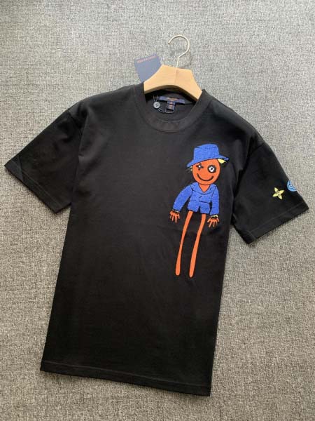 2025年7月16日入荷新作Louis Vuitton半袖Tシャツ 高级品/ビジネス/入手困難/誕生日プレゼント/COLO工場M-XXXXL