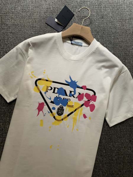 2025年7月16日入荷新作Prada半袖Tシャツ 高级品/ビジネス/入手困難/誕生日プレゼント/COLO工場M-XXXXL