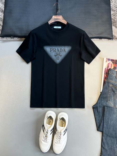 2025年7月1日入荷新作Prada半袖Tシャツ 高级品超厳...