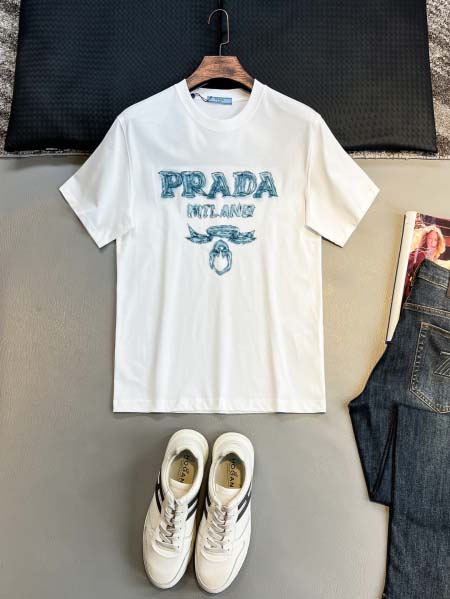 2025年7月1日入荷新作Prada半袖Tシャツ 高级品超厳...