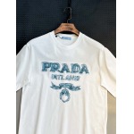 2025年7月1日入荷新作Prada半袖Tシャツ 高级品超厳選★入手困難/誕生日プレゼント/MF工場