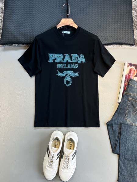 2025年7月1日入荷新作Prada半袖Tシャツ 高级品超厳...