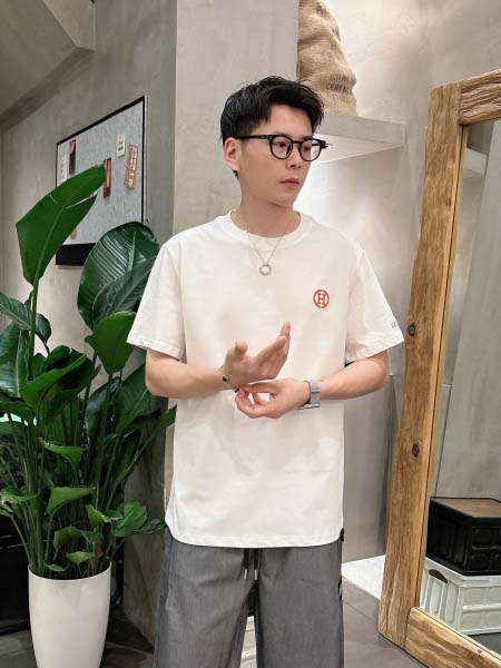 2025年7月2日入荷新作HERMES半袖Tシャツ 高级品超...