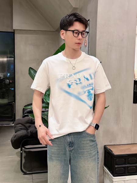2025年7月2日入荷新作Prada半袖Tシャツ 高级品超厳...