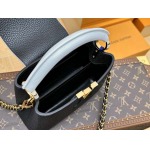 2025年7月10日入荷新作CAPUCINES  N85829  CapucinesLVLV  21x14x8極品/正規品同様/人気/革/バッグルイヴィトン/CX工場