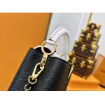 2025年7月10日入荷新作CAPUCINES  N85829  CapucinesLVLV  21x14x8極品/正規品同様/人気/革/バッグルイヴィトン/CX工場