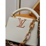 2025年7月10日入荷新作M24683 CAPUCINES    Capucines Taurillon 21 x 14x8極品/正規品同様/人気/革/バッグルイヴィトン/CX工場