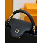 2025年7月10日入荷新作CAPUCINES BB  M24698 CapucinesBBTaurillon 3D LV  Monogram      26.5x17.5x9極品/正規品同様/人気/革/バッグルイヴィトン/CX工場