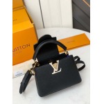 2025年7月10日入荷新作M23951Capucines mini   TaurillonLV 21 x 14 x 8極品/正規品同様/人気/革/バッグルイヴィトン/CX工場