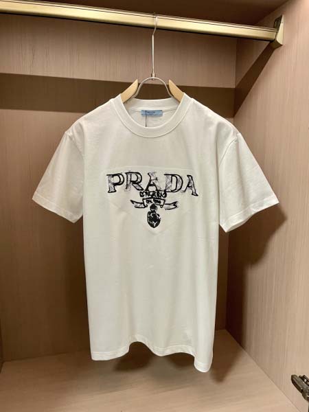 2025年7月10日入荷新作Prada半袖Tシャツ 高级品超...