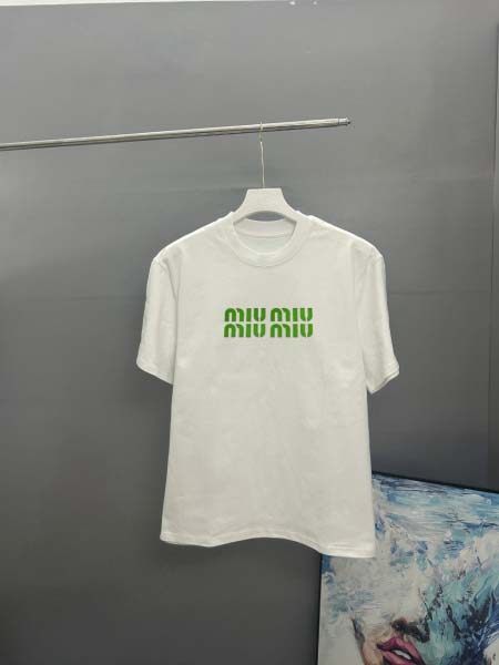 2025年7月23日入荷新作MiuMiu半袖 tシャツ人気商...