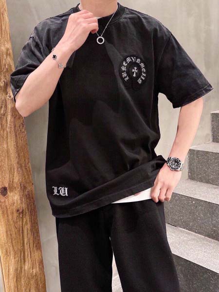 2025年8月4日入荷新作Chrome hearts半袖 tシャツ人気商品/DW工場