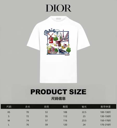 2025年8月6日入荷新作Dior半袖 tシャツ人気商品/DW工場