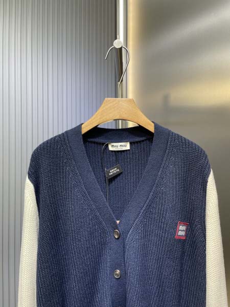 2025年8月6日入荷新作MiuMiuニット原版復刻人気で【极品】/正規品と同じサイズ/DW工場size：38 40 42 44