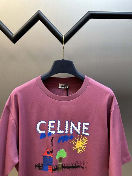 2025年8月6日入荷新作Celine半袖 tシャツ原版復刻人気で【极品】/正規品と同じサイズ/DW工場XS-L