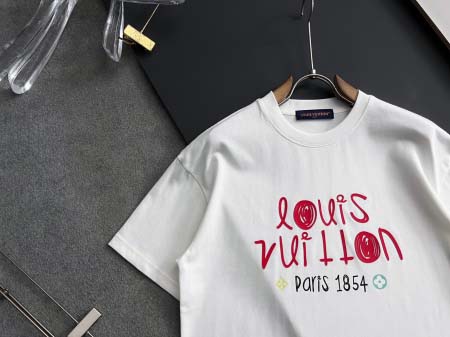 2025年8月29日入荷 新作Louis Vuitton半袖 tシャツ高級なプレゼント/誕生日プレゼント/高品質/メンツ/記念品/ wenzhou工場