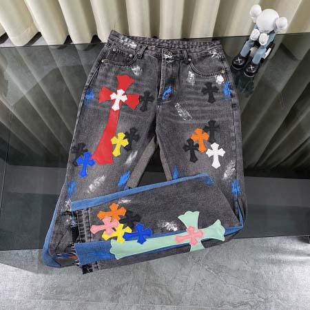 2025年8月4日入荷新作Chrome heartsジーパン...