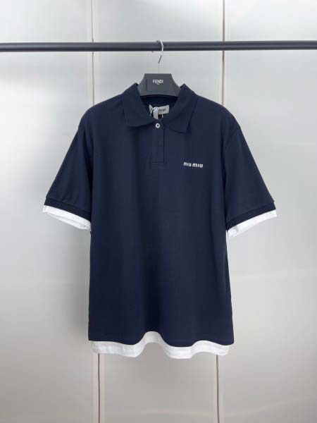 2025年8月15日入荷新作Miumiu半袖 tシャツ人気商...