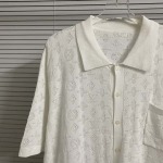 2025年8月23日秋冬入荷新作Louis Vuittonニットの半袖セーター人気商品/B6工場