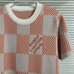 2025年8月23日秋冬入荷新作Louis Vuittonニットの半袖セーター人気商品/B6工場