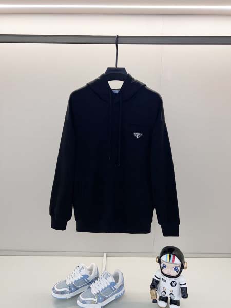 2025年8月27日秋冬入荷新作Pradaパーカー高品質安い...