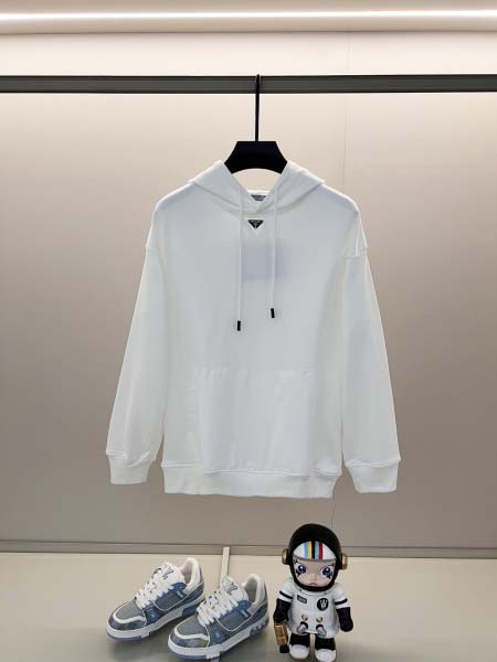 2025年8月27日秋冬入荷新作Pradaパーカー高品質安い...