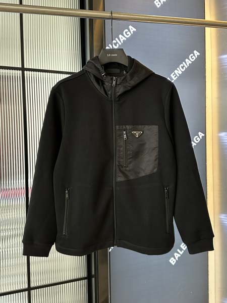 2025年8月28日秋冬入荷新作Pradaパーカー高品質安い...