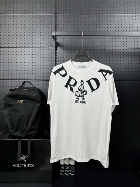 2025年8月28日秋冬入荷新作Prada半袖Tシャツ高品質...