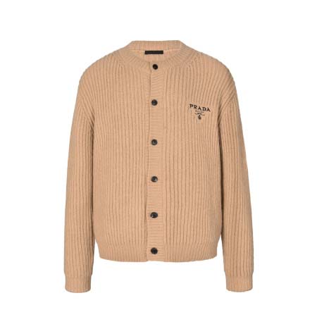 2025年8月29日入荷秋冬新作Pradaウールのカーディガ...