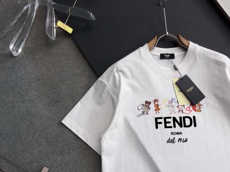 2025年9月1日入荷 新作Fendi半袖 tシャツ高級なプレゼント/誕生日プレゼント/高品質/メンツ/記念品/ wenzhou工場