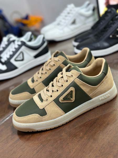 2025年9月17日入荷新品Pradaカジュアルシューズ/スニーカー｜メンズ靴人気本革製ギフト/誕生日/XG工場