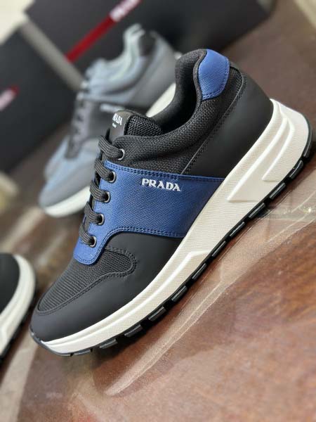 2025年9月17日入荷新品Pradaカジュアルシューズ/スニーカー｜メンズ靴人気本革製ギフト/誕生日/XG工場