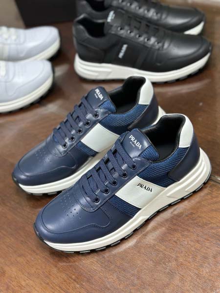 2025年9月17日入荷新品Pradaカジュアルシューズ/スニーカー｜メンズ靴人気本革製ギフト/誕生日/XG工場