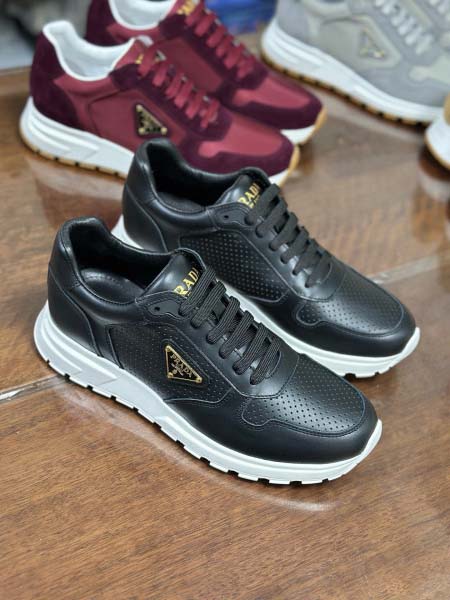 2025年9月17日入荷新品Pradaカジュアルシューズ/スニーカー｜メンズ靴人気本革製ギフト/誕生日/XG工場