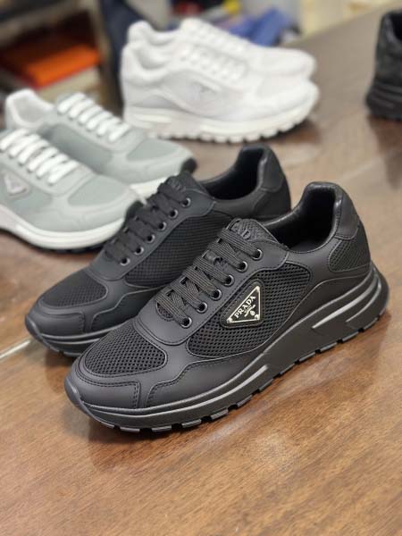 2025年9月17日入荷新品Pradaカジュアルシューズ/スニーカー｜メンズ靴人気本革製ギフト/誕生日/XG工場