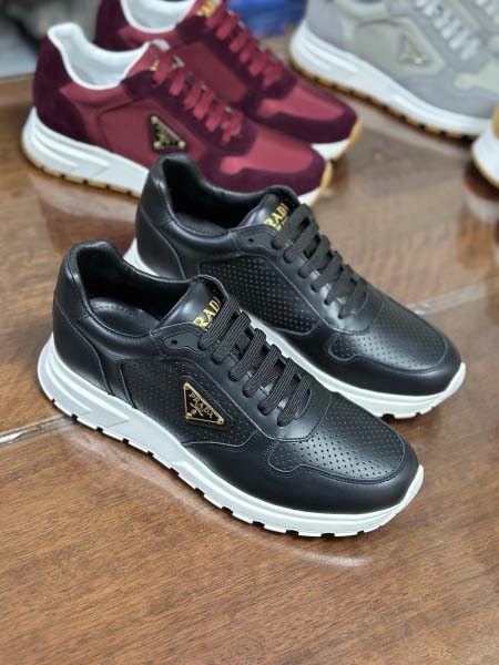 2025年9月17日入荷新品Pradaカジュアルシューズ/スニーカー｜メンズ靴人気本革製ギフト/誕生日/XG工場