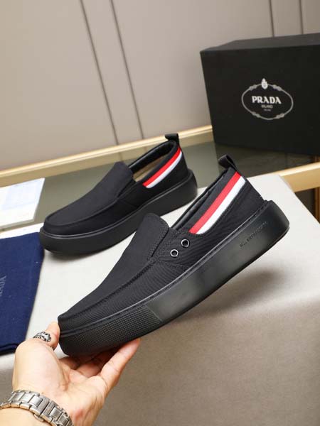 2025年9月19日入荷新品PRADAカジュアルシューズ/スニーカー｜メンズ靴人気本革製ギフト/誕生日/XG工場