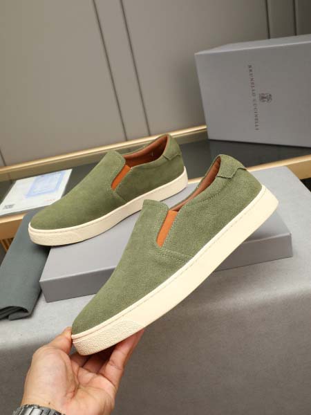 2025年9月19日入荷新品Brunello Cucinelliカジュアルシューズ/スニーカー｜メンズ靴人気本革製ギフト/誕生日/XG工場