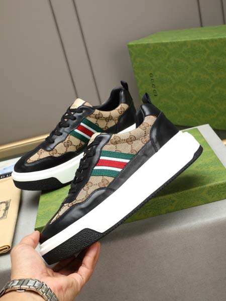 2025年9月19日入荷新品GUCCIカジュアルシューズ/スニーカー｜メンズ靴人気本革製ギフト/誕生日/XG工場