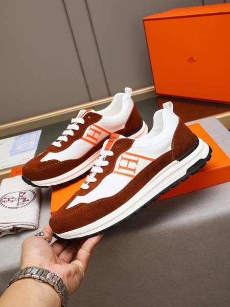 2025年9月19日入荷新品Hermesカジュアルシューズ/スニーカー｜メンズ靴人気本革製ギフト/誕生日/XG工場