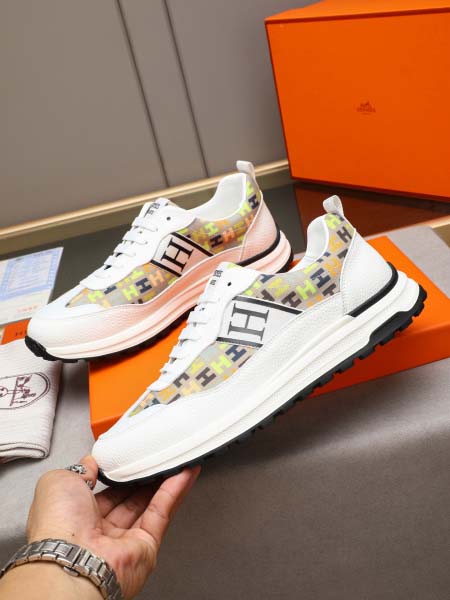 2025年9月19日入荷新品Hermesカジュアルシューズ/スニーカー｜メンズ靴人気本革製ギフト/誕生日/XG工場