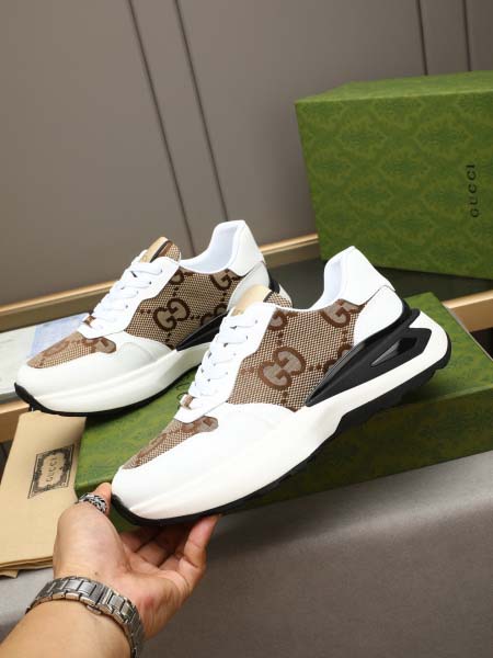 2025年9月19日入荷新品Gucciカジュアルシューズ/スニーカー｜メンズ靴人気本革製ギフト/誕生日/XG工場
