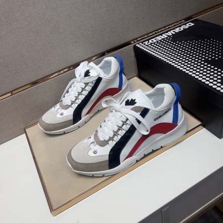 2025年9月19日入荷新品Dsquared2カジュアルシューズ/スニーカー｜メンズ靴人気本革製ギフト/誕生日/XG工場