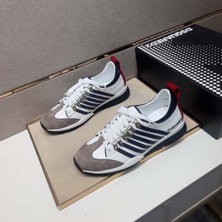 2025年9月19日入荷新品Dsquared2カジュアルシューズ/スニーカー｜メンズ靴人気本革製ギフト/誕生日/XG工場