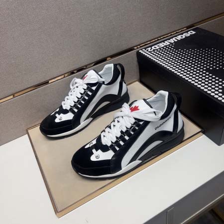 2025年9月19日入荷新品Dsquared2カジュアルシューズ/スニーカー｜メンズ靴人気本革製ギフト/誕生日/XG工場