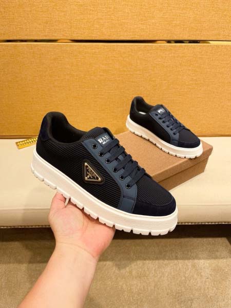 2025年9月20日入荷新品Pradaカジュアルシューズ/スニーカー｜メンズ靴人気本革製ギフト/誕生日/TL工場